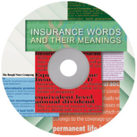 Insurance Words & Their Meanings CD Version